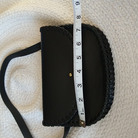 Madewell The Whipstitch Belt Bag In Black Leather Gold Hardware - Picture 15 of 15